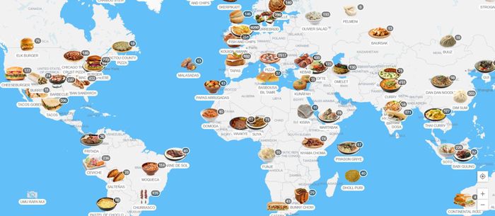 테이스트 아틀라스 . 그림으로 음식정보를 찾을 수 있다