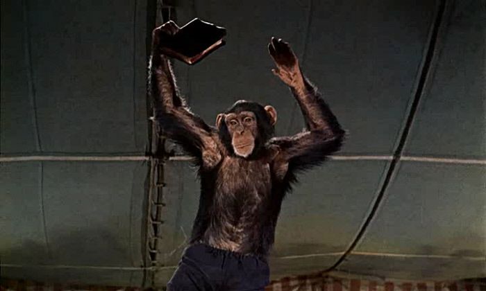 영화 <엘머 갠트리>의 한 장면.