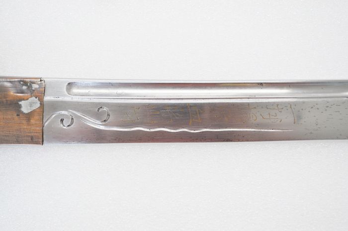 ‘이순신 장도’에 새겨진 시구와 무늬. 문화재청 제공