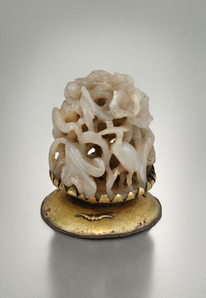 이순신 장군의 유물로 옥으로 만든 갓 장식인 ‘옥로’(보물). 문화재청 제공