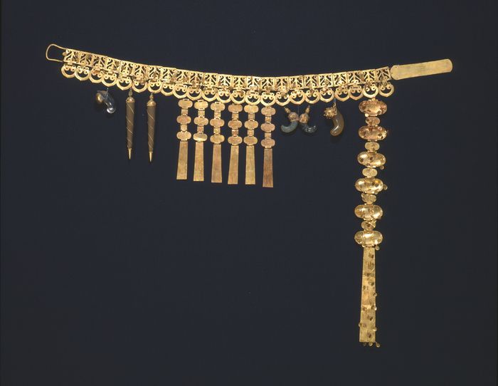 보물로 지정예고된 ‘경주 금령총 출토 금제 허리띠’. 문화재청 제공