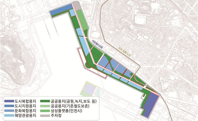 인천항 내항 1·8부두 재개발지역.|인천항만공사