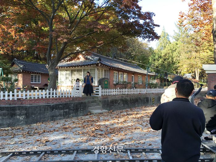 한남대 선교사촌에서 드라마 <마더>가 촬영되고 있다. 한남대 제공