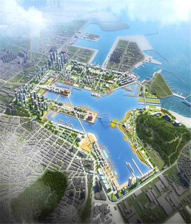 인천항 내항 재개발지역 조감도.|인천항만공사 제공