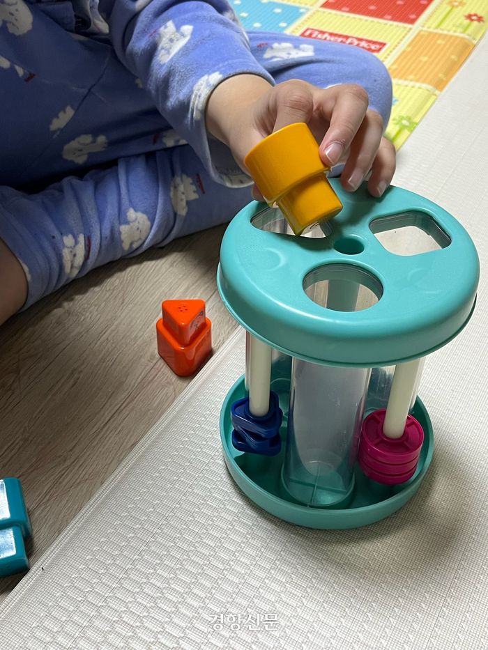 나은양(9)이 자신이 좋아하는 장난감을 가지고 놀고 있다. 김남욱씨 제공