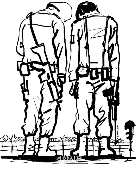 군 사망 사고 관련 일러스트.