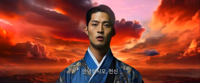 ‘편집저작물’로 등록된 AI 영화 <AI 수로부인>의 한 장면. 나라지식정보 유튜브 갈무리