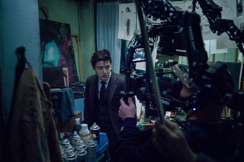 영화 <스트리밍> 촬영 현장. 롯데엔터테인먼트 제공