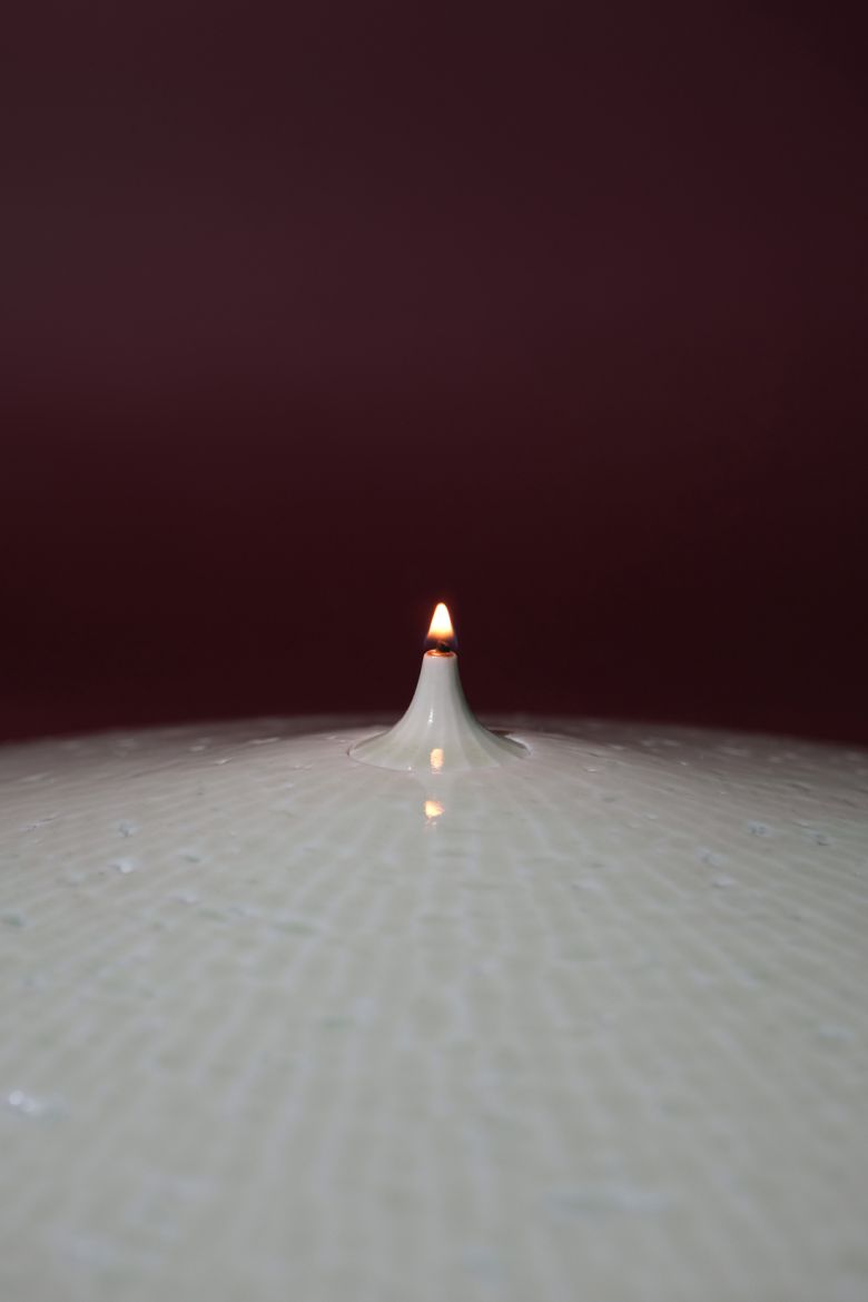 Untitle,  백자토  재유,  27x6.5cm,  2024  (C) 김성철