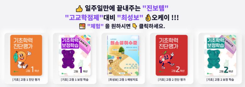 고교학점제 도입 이후 최소성취수준 보충지도 업무를 경감해준다고 홍보하는 B 업체. 홈페이지 갈무리