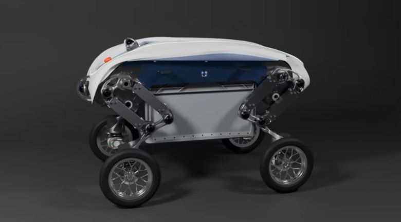 스위스 취리히연방공대(ETH 취리히) 연구진이 개발한 택배 로봇 ‘레바(LEVA)’가 상자를 스스로 들어서 옮기고 있다. ETH 취리히 제공