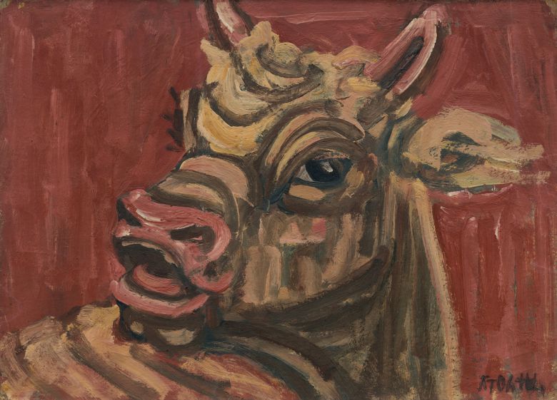 이중섭의 1950년대 작 ‘황소’. 국립현대미술관 제공