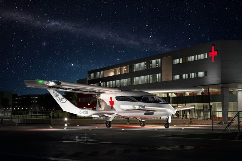 환자 수송용으로 활용되는 ‘카보라이트 X7’ 상상도.  호라이즌 에어크래프트 제공