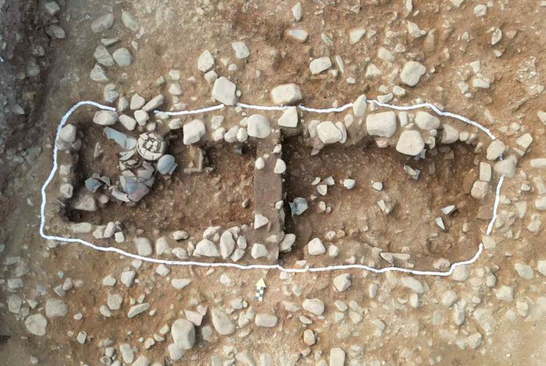 쪽샘지구 J230호 덧널무덤 조사 모습.   국가유산청 제공