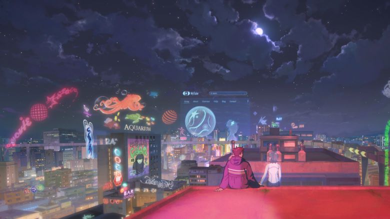 2050년 서울을 배경으로 한 애니메이션 넷플릭스 <이 별에 필요한> 한 장면. 넷플릭스 제공