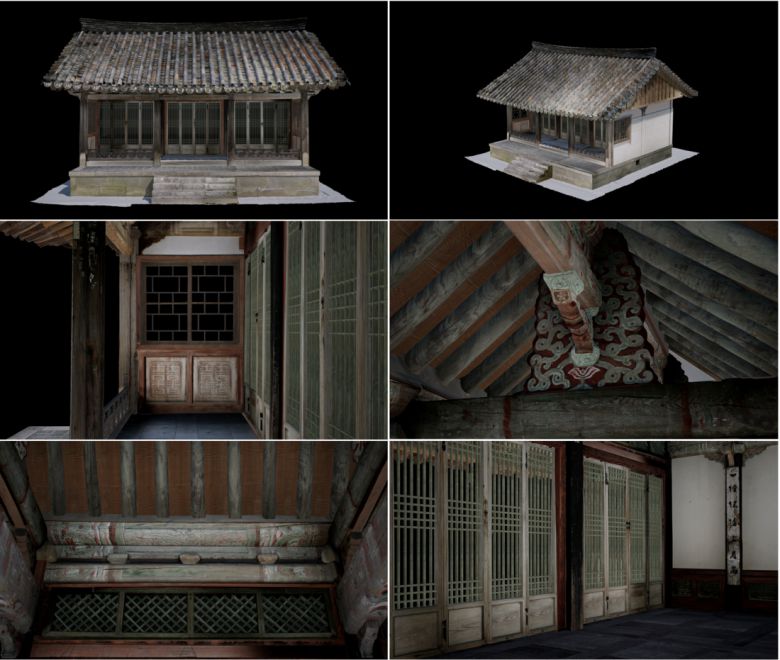 관월당의 3D 스캔 모습.   국가유산청 제공