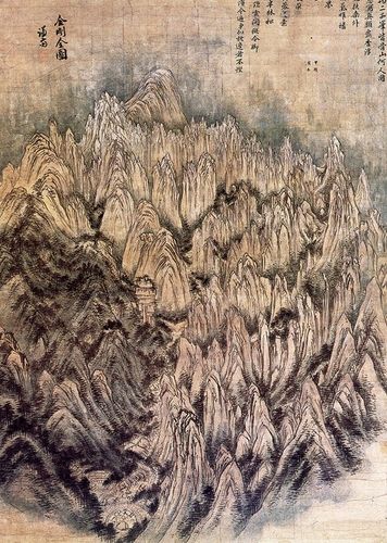 국보 ‘정선 필 금강전도’.    국가유산청 제공