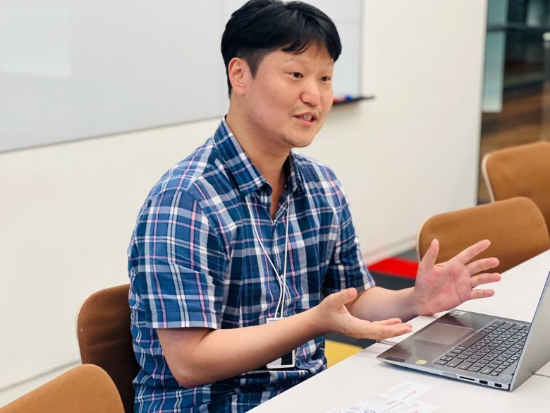 김건수 NC AI 에이전틱AI 랩 실장이 지난 6일 경기 성남 NC AI 사옥에서 ‘K-AI’를 향한 포부를 밝히고 있다. NC AI 제공