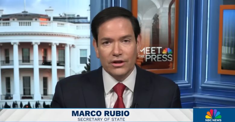 NBC 방송과 인터뷰하는 마코 루비오 국무장관.   유튜브 캡쳐