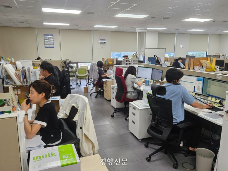 지난 21일 서울 중구 양육비이행관리원 양육비선지급부. 김송이 기자