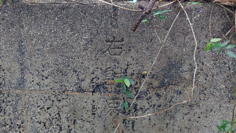 태종대에서 발견한 포진지에는 포가 왼쪽, 오른쪽으로 얼마나 회전할 수 있는지를 의미하는 ‘좌사계, ‘우사계’ 표시가 그대로 남아있다. 김찬호 기자