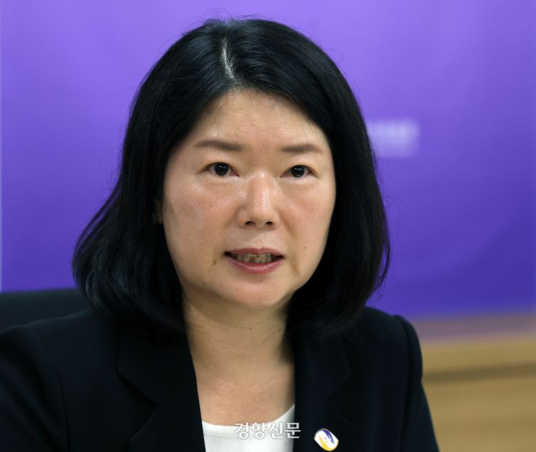 위은진 ‘이태원 참사 특별조사위원회’ 상임위원이 지난 9월 16일 서울 중구 특별조사위원회 회의실에서 인터뷰하고 있다. 서성일 선임기자