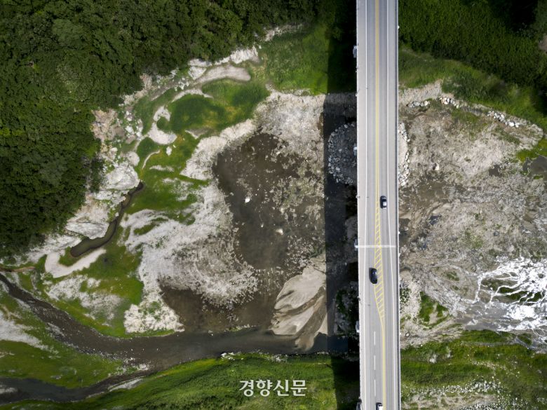 8월 21일 강원 강릉시 오봉저수지 모습. 문재원 기자