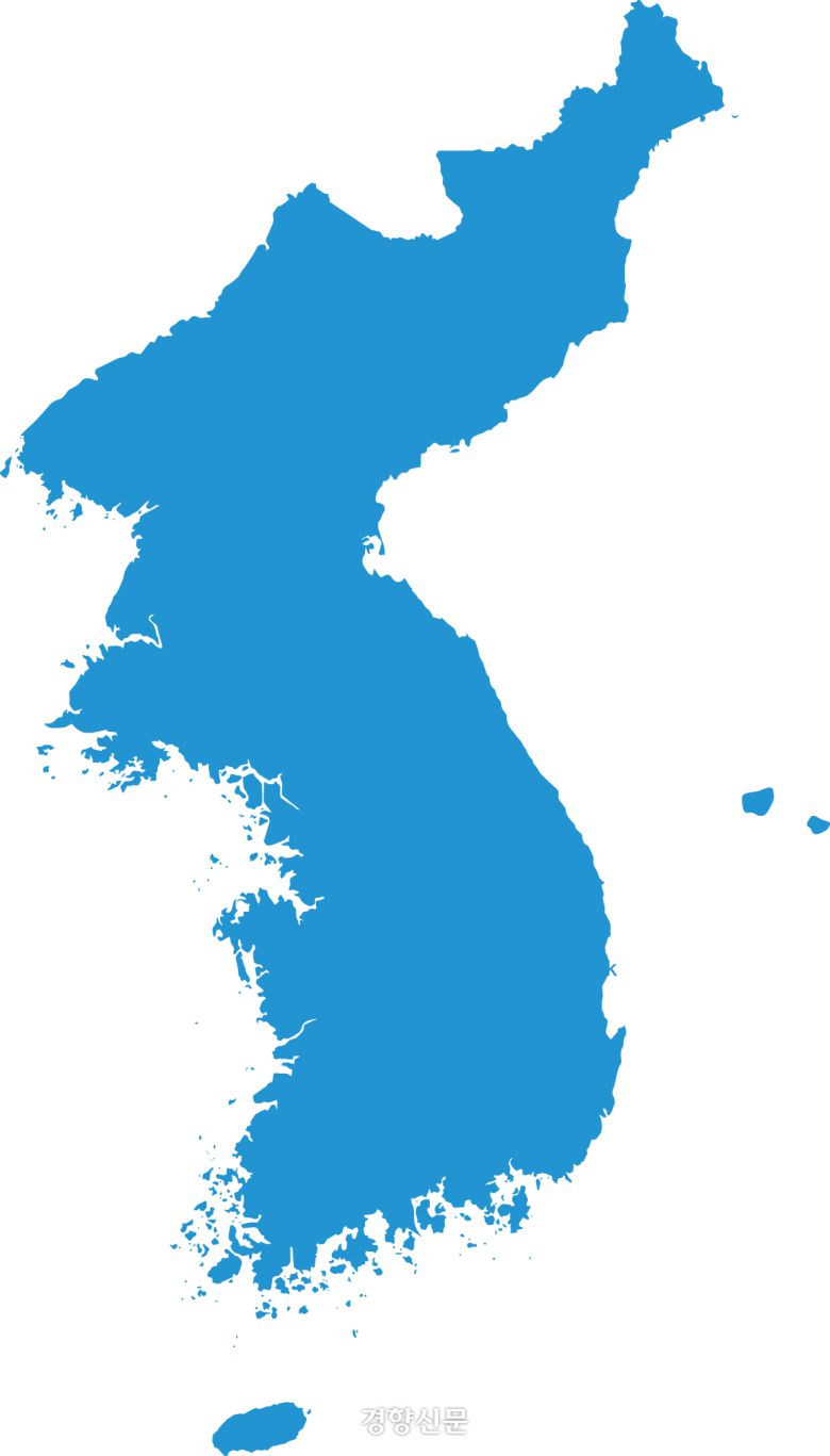 한반도 지도. 경향신문 자료사진