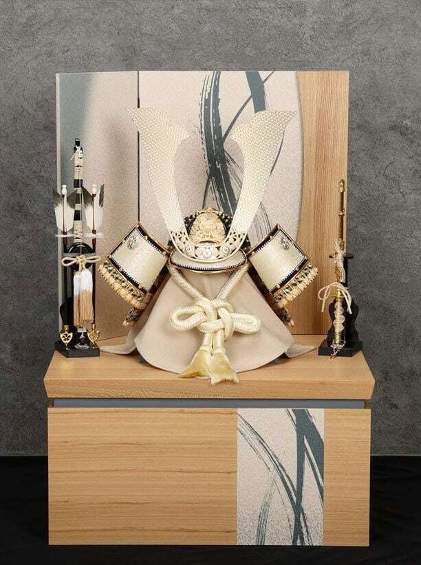 이시바 시게루 일본 전 총리가 선물한 황금 사무라이 투구.