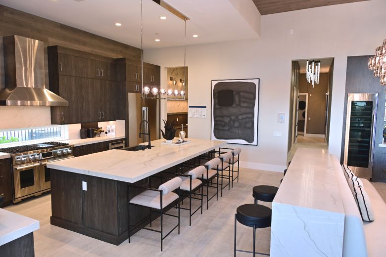 미국 라스베이거스의 고급 주거 단지 ‘스프링 밸리’에 위치한 LG전자 초프리미엄 빌트인 가전 브랜드 ‘SKS’의 모델하우스 내부 전경. LG전자 제공