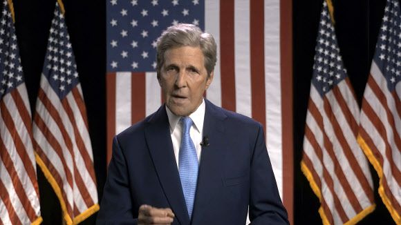 - 찬조 연설에 나선 존 케리 전 국무장관. AP 연합뉴스