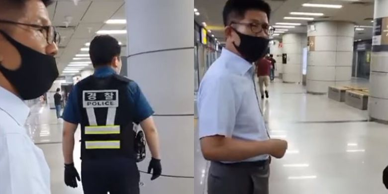 - 경찰에 반발하는 김문수 전 경기도지사 모습