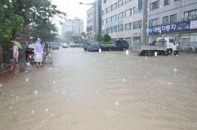 2011년 7월 서울 양천구 신월1동 침수현황.양천구 제공