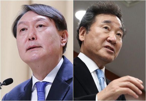 윤석열 이낙연 - 연합뉴스