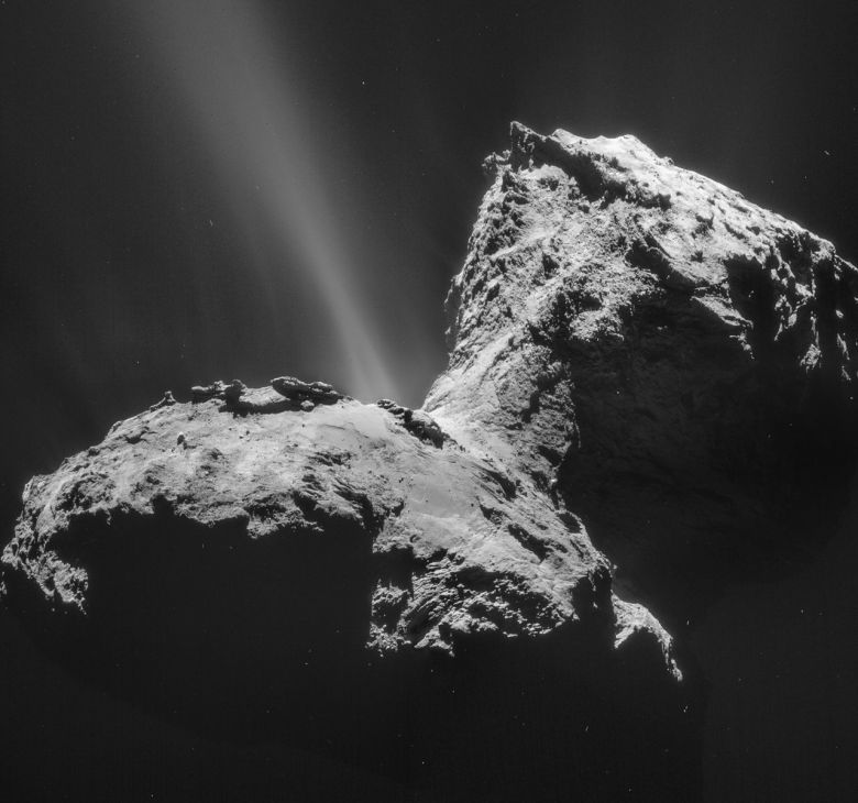 혜성 67P의 모습(사진=ESA/Rosetta/NAVCAM – CC BY-SA IGO 3.0)