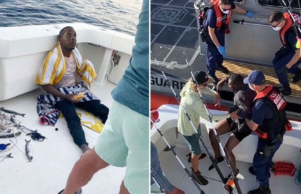 표류자는 자메이카 국적 난민으로 저체온증과 탈수 증세를 보였다. 보트에서 새어 나온 기름을 뒤집어쓰고 있었다. 낚싯배 선장과 승객들은 난민에게 물과 음식을 내어주고 기름을 닦아준 뒤 해안경비대 구조선을 기다렸다./사진=체이즈 코넬 페이스북