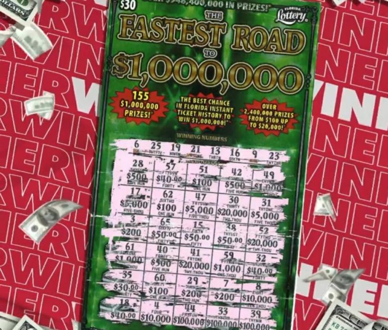 항공편 취소로 시간 때우러 산 복권 11억 당첨 - 미국 플로리다 즉석식 복권. 플로리다복권 협회 페이스북 캡처.