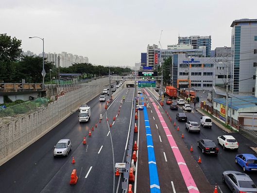 서부간선지하도로 진출입구. 서울시 제공.