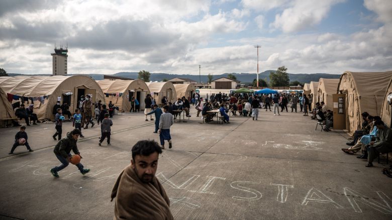 유럽 최대 미군기지인 독일 람슈타인 공군기지. 현재 미군이 아프가니스탄에서 탈출시킨 아프간 난민 1만 여명이 머물고 있다.
