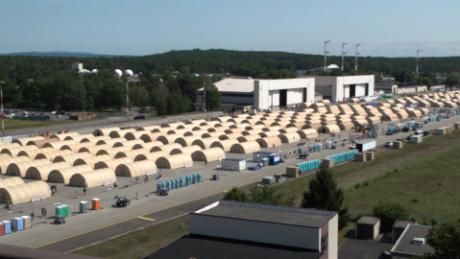 유럽 최대 미군기지인 독일 람슈타인 공군기지. 현재 미군이 아프가니스탄에서 탈출시킨 아프간 난민 1만 여명이 머물고 있다.