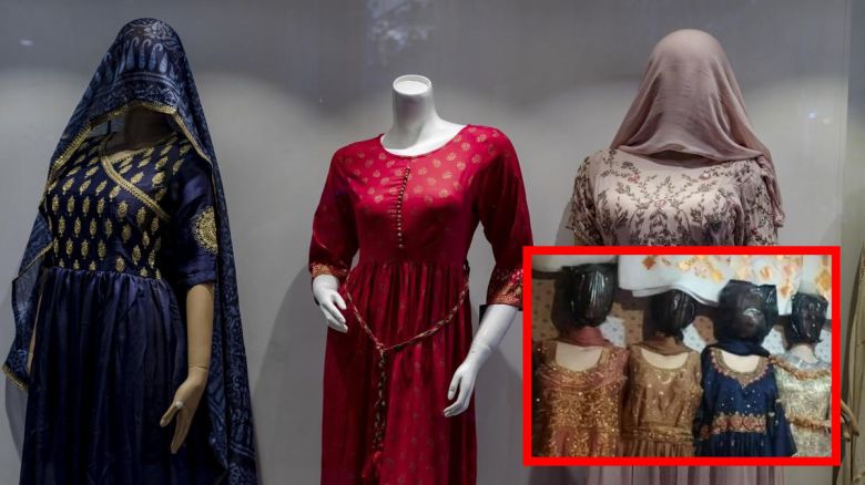 탈레반의 명령 이후 ‘참수된’ 아프가니스탄 헤라트 지역 상가의 마네킹들