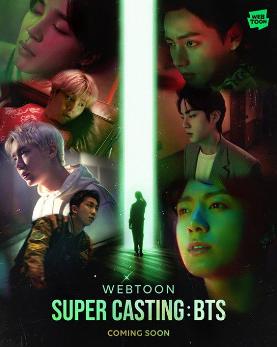 네이버와 하이브가 손잡고 내놓은 방탄소년단 웹툰 슈퍼캐스팅. 네이버웹툰 제공