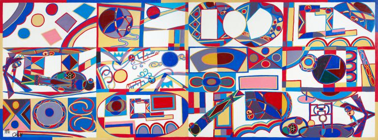 전혁림, 백락병, 2001, 캔버스에 유채, 250x340cm(x2). 국립현대미술관 제공
