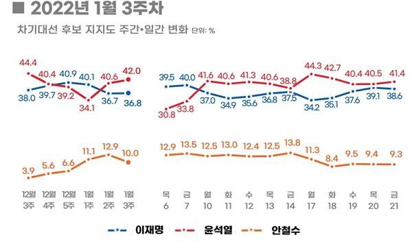 리얼미터 홈페이지 캡처.