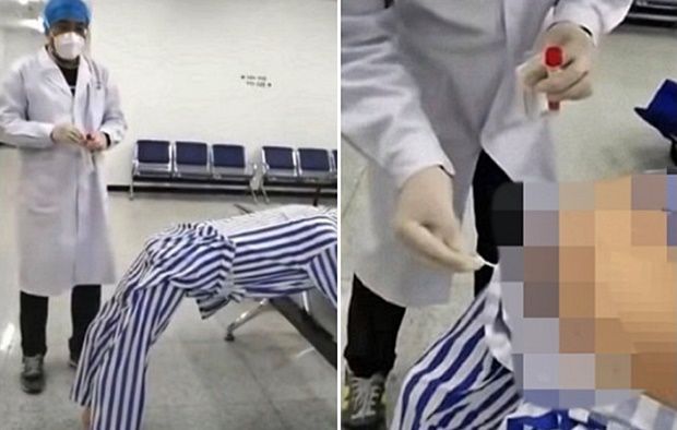 항문 검사는 살균 면봉을 항문 3~5㎝ 안쪽까지 삽입한 후 여러 번 돌려 검체를 채취하는 방식이다. 치욕적인 채취 과정 때문에 중국은 물론 해외에서도 인권 침해 지적이 적지 않다.