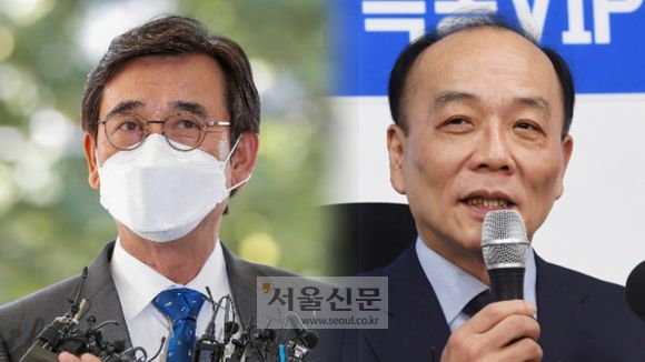 유시민 전 노무현재단 이사장(왼쪽). 뉴스1 DB, 전원책 변호사(오른쪽). 서울신문 DB.