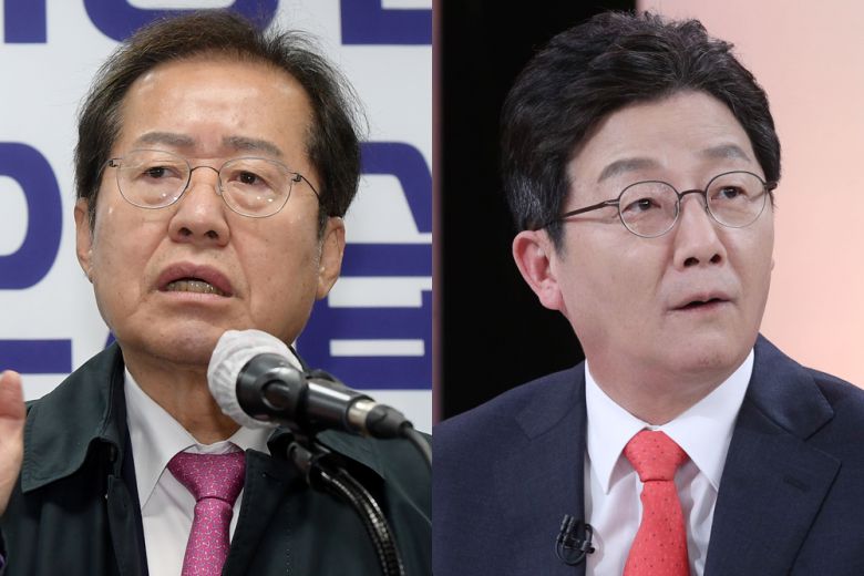 국민의힘 홍준표 의원, 유승민 전 의원. 연합뉴스