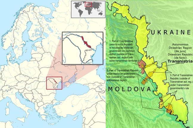 몰도바 내 분리주의 지역 트란스니스트리아 (사진=위키피디아)