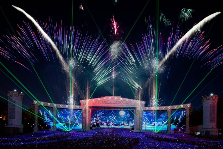 에버랜드 멀티미디어 불꽃쇼. 에버랜드 제공