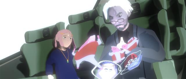 AI가 신경계에 심겨진 소녀의 이야기를 그린 이안 쳉 작가의 애니메이션 ‘밥(BOB) 이후의 삶:찰리스 연구’.리움미술관 제공